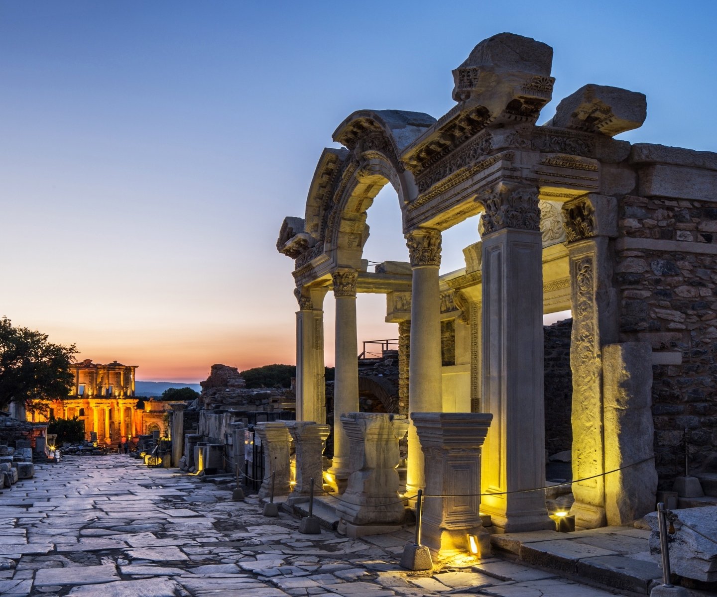 Kusadasi Turkey's historic ruins of Ephesus Ancient City